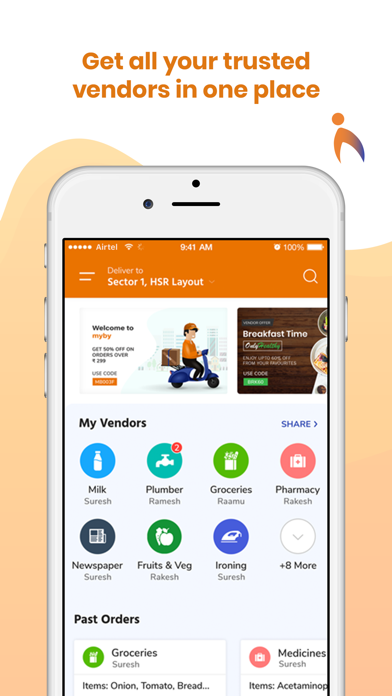 MyBy app screenshot