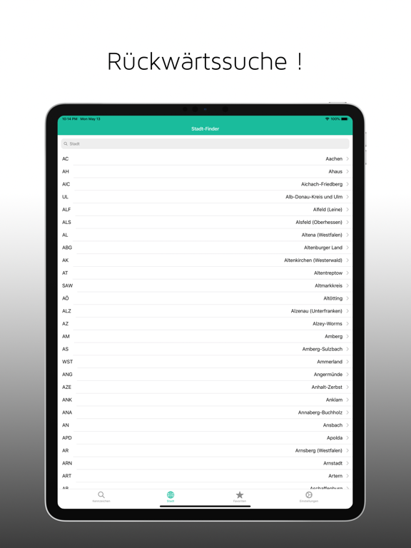 Screenshot #6 pour Kennzeichen-Finder mit Karte