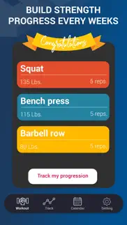 5x5 weight lifting workout iphone screenshot 2