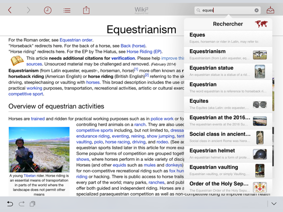 Screenshot #5 pour Wiki² - Wikipedia pour iPad