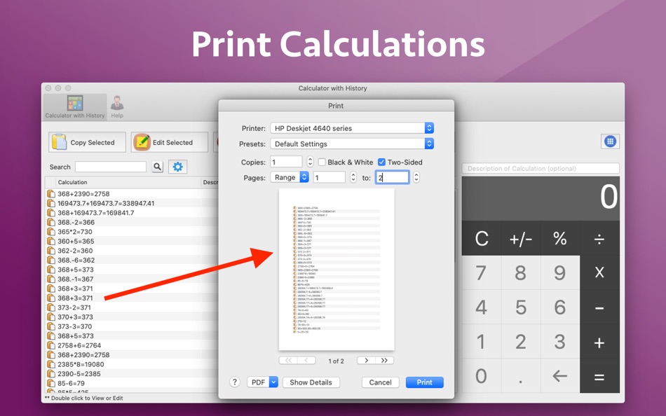 #9. Calculator with History (macOS) 由: Ruchira Ramesh