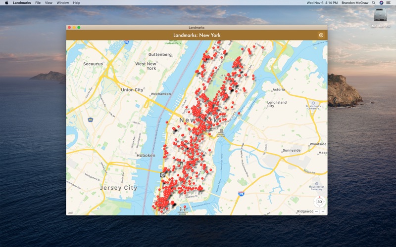 Landmarks New York iPhone screenshot