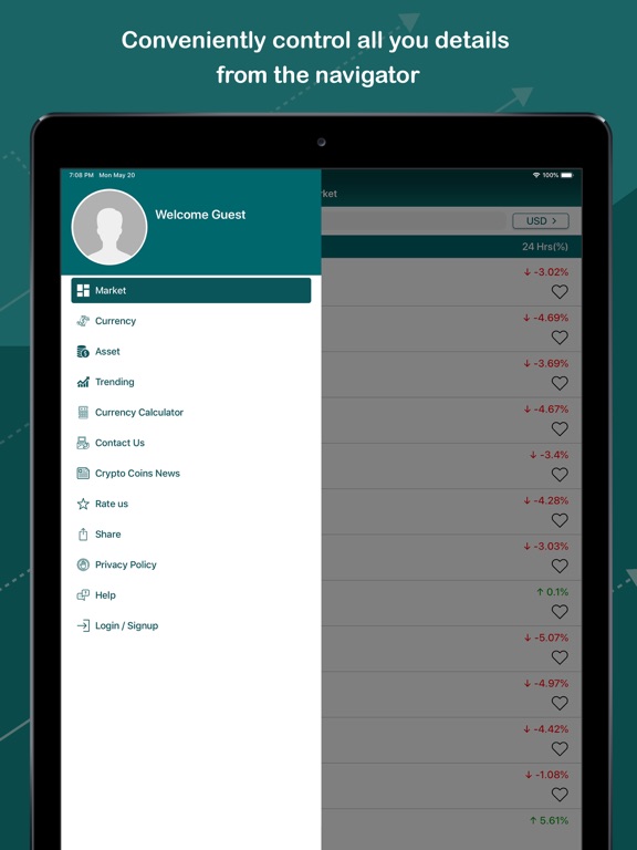Coin Market iPad screenshot 5 - Finance app