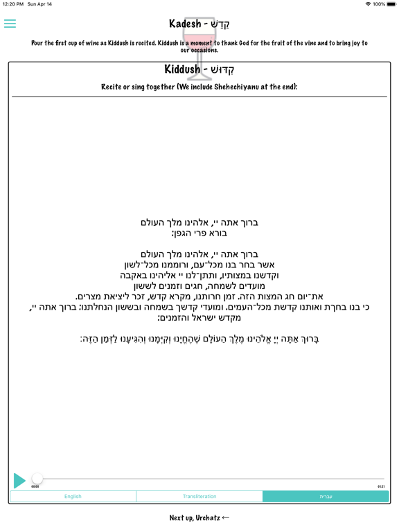 Family Haggadah iPad screenshot 3 - Education app