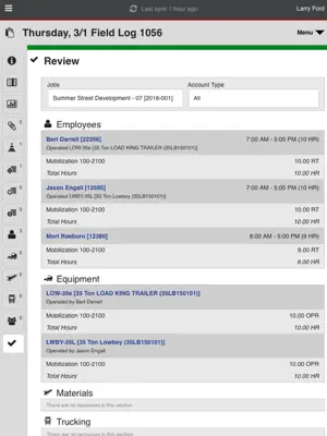 B2W Mobile Construction App screenshot 1