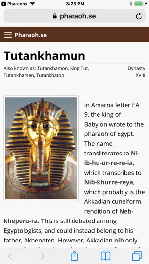 Captura de pantalla de Pharaohs Of Egypt en iPhone 8