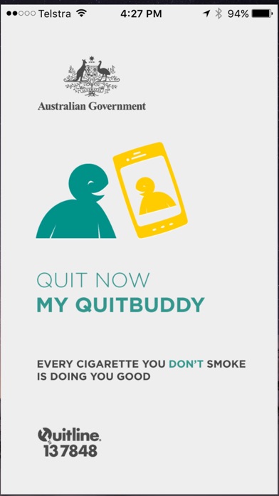 My QuitBuddy screenshot