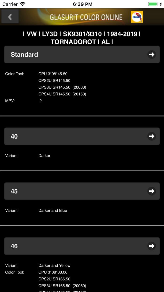 Glasurit Color-Online