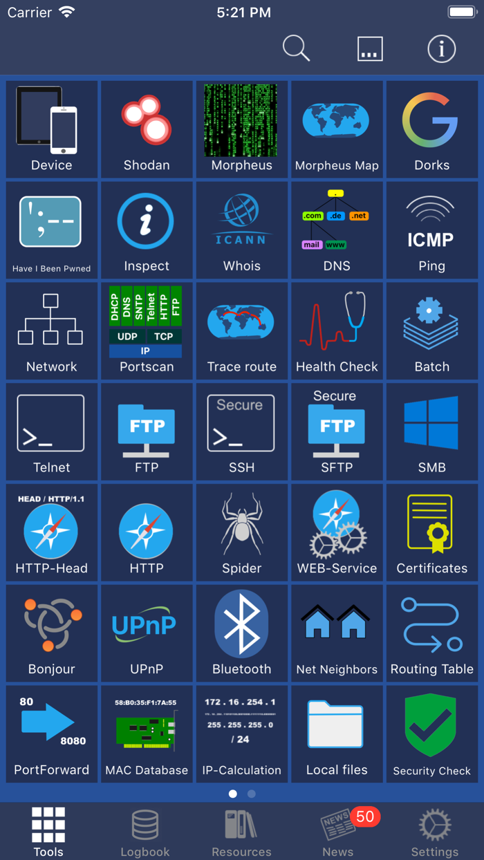 Network Toolbox Net security