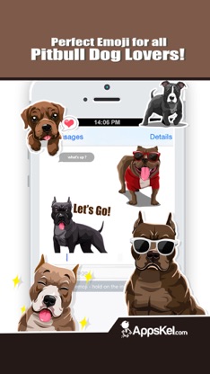 Pit Bull Dogs Emoji Stickers screenshot 1