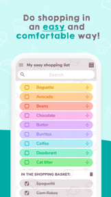 Easy Shopping List. screenshot
