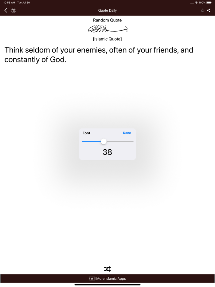 Islamic Quote of the Day Aqwal