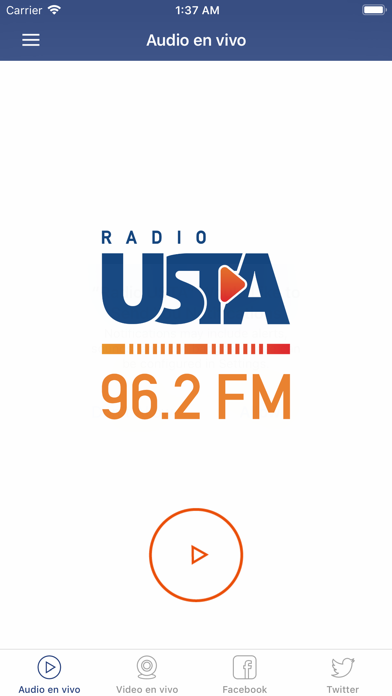 Screenshot #1 pour Radio USTA 96.2 FM