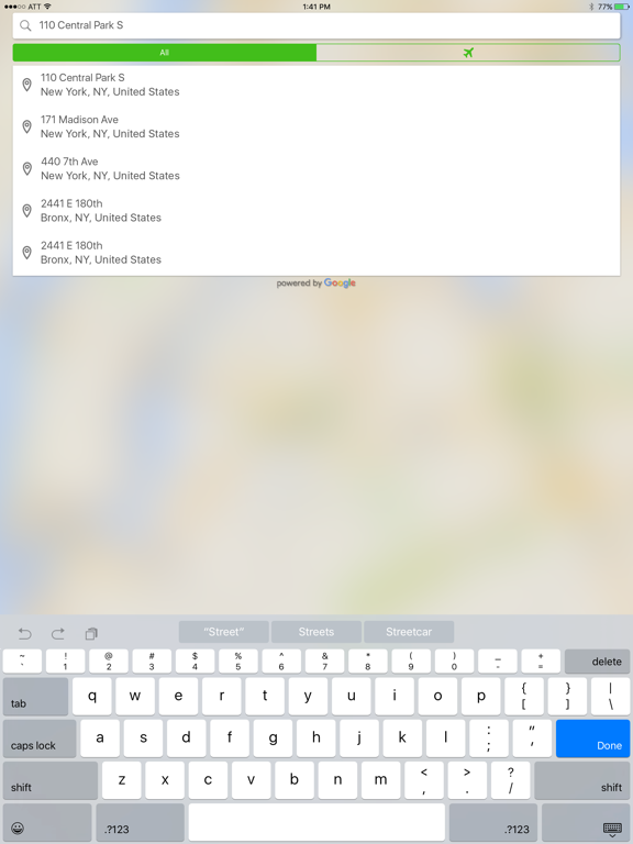 Bernice Car Service iPad screenshot 4 - Travel app