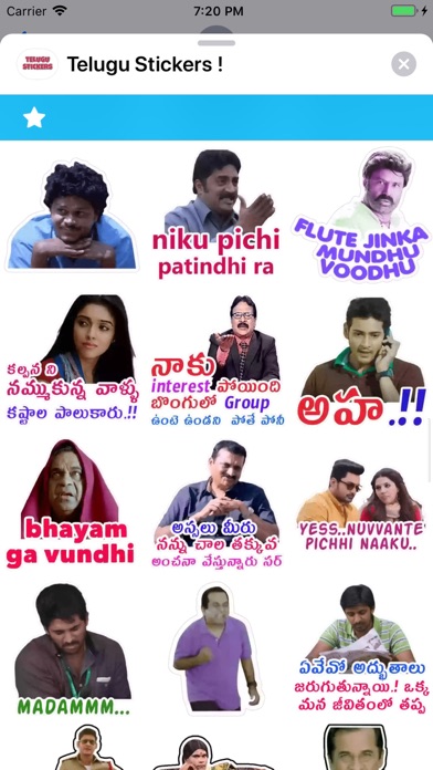 Screenshot #2 pour Telugu Stickers