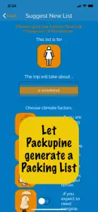 Packupine - Packing Wizard screenshot #3 for iPhone