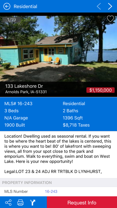 Lake Okoboji Real Estate Screenshot