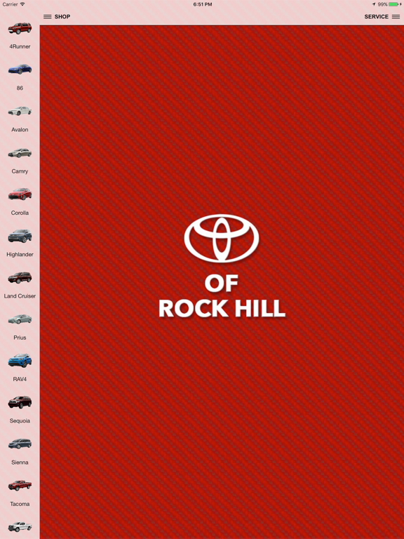 Toyota of Rock Hill iPad screenshot 1 - Shopping app