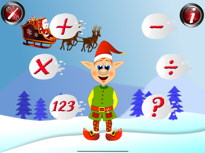 Xmas Math Santa Claus for kids