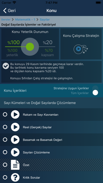 EBA Akademik Destek Screenshot