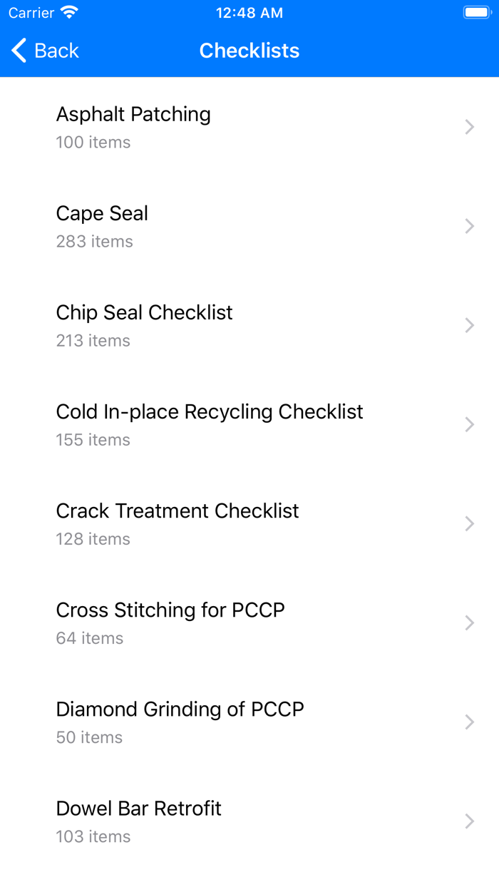 Preservation Checklist