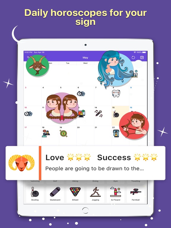 Calendar Sticker & Emoji -Tica iPad screenshot 4 - Productivity app