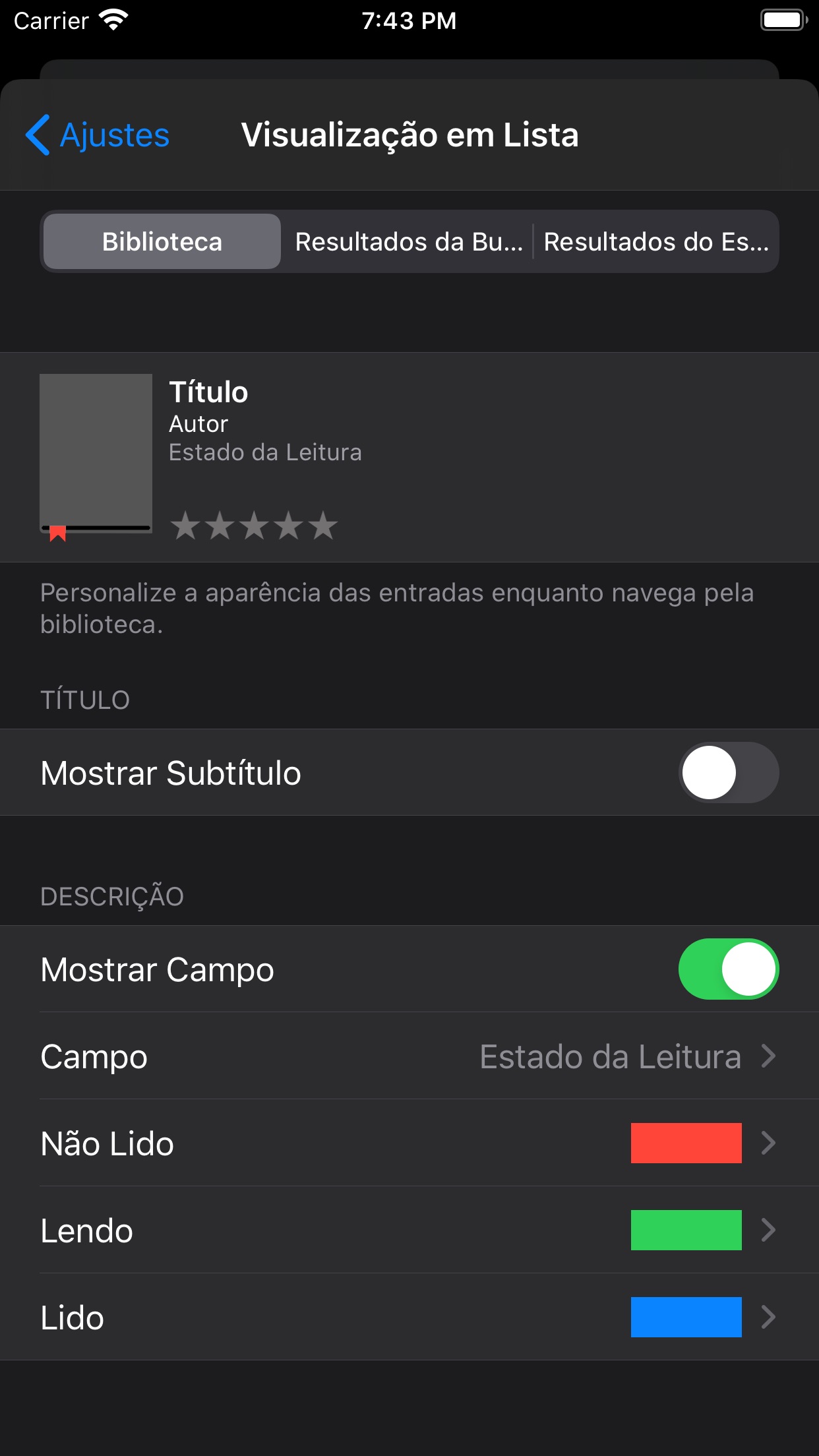 Screenshot do app BookBuddy