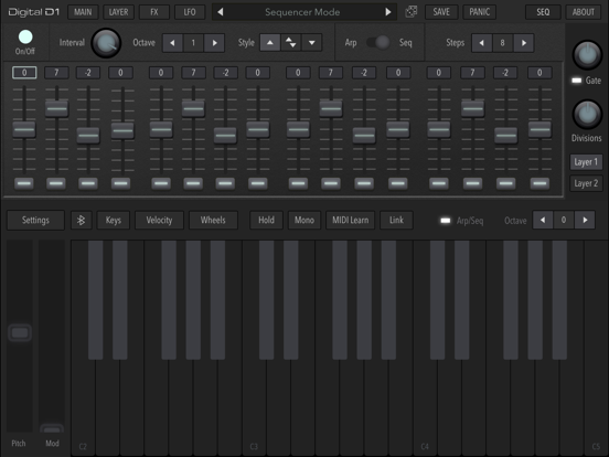 AudioKit Digital D1 Synth iPad app afbeelding 6