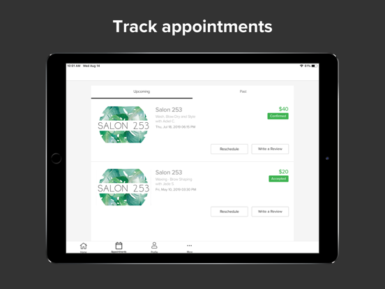 Salon 253 iPad screenshot 4 - Lifestyle app