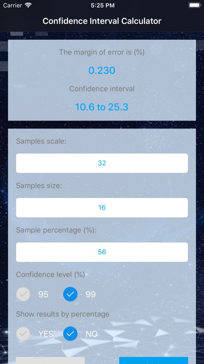 Confidence Interval Calculate screenshot-3