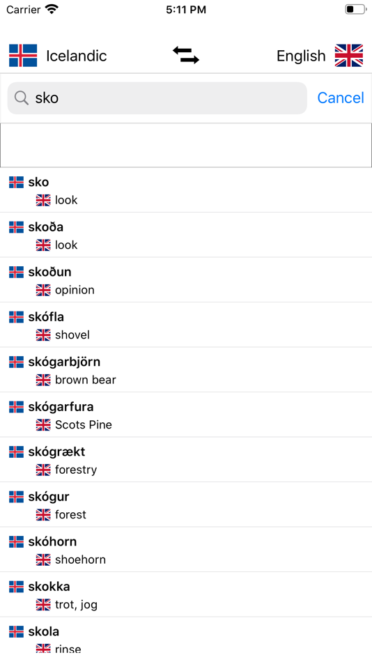 #1. Icelandic-English Dictionary (iOS) 由: FB PUBLISHING LLC