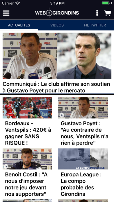 Screenshot #2 pour WebGirondins.com