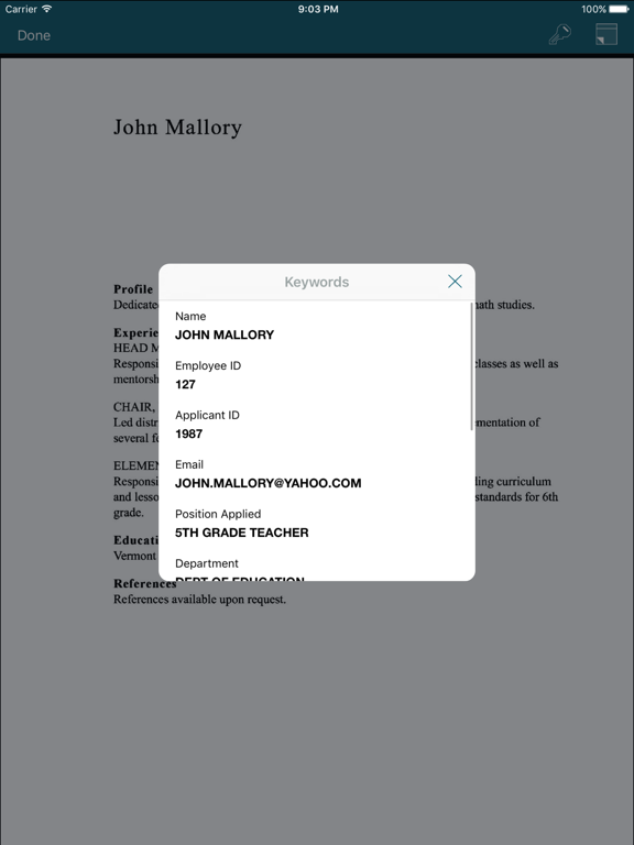 Screenshot #6 pour OnBase Mobile 17 for iPad