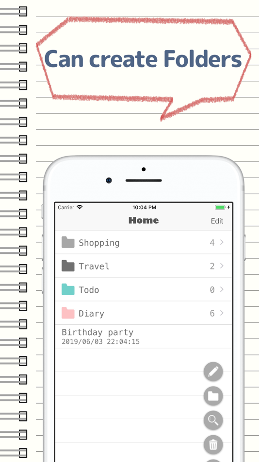 #1. MemoMemo -Simple Notepad- (iOS) 由: EasterEggs