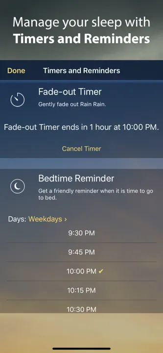 Rain Rain Sleep Sounds: Screenshot 5 von 7