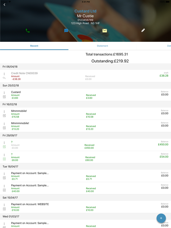 App screenshot