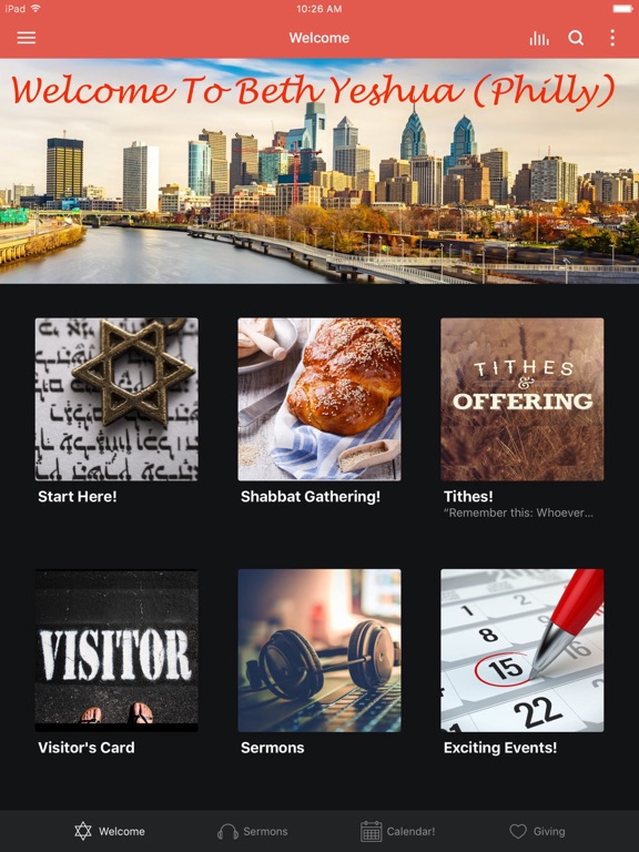 Beth Yeshua Philly iPad screenshot