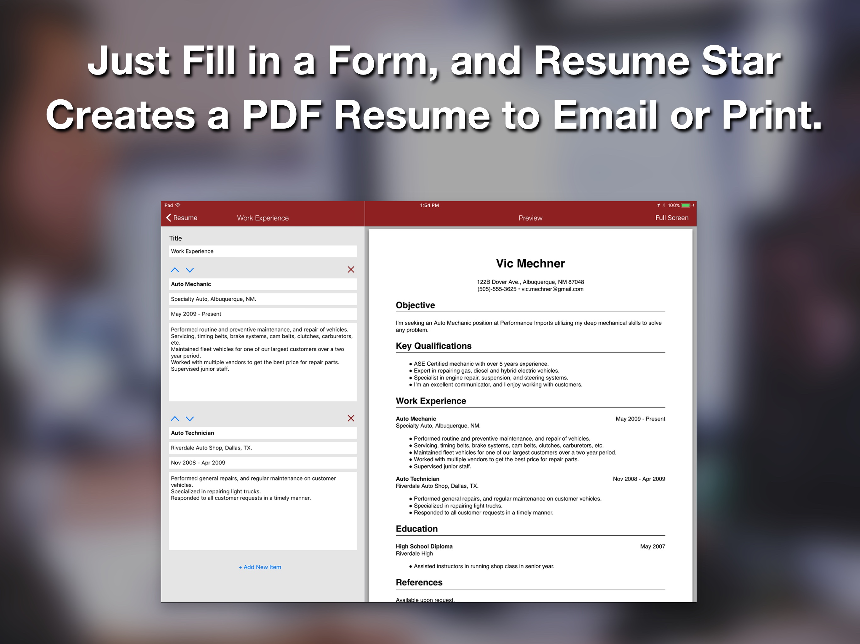 Resume Star 2: Pro CV Designer