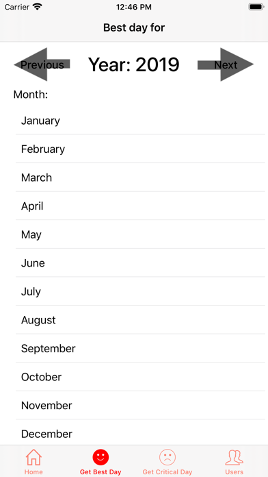 BioRhythm Horoscope Screenshot