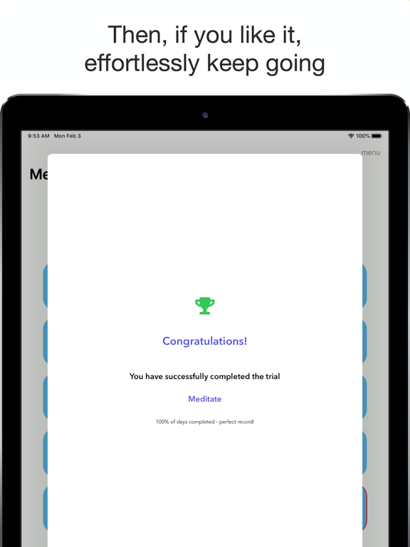 30-Day Trials iPad screenshot 6 - Productivity app