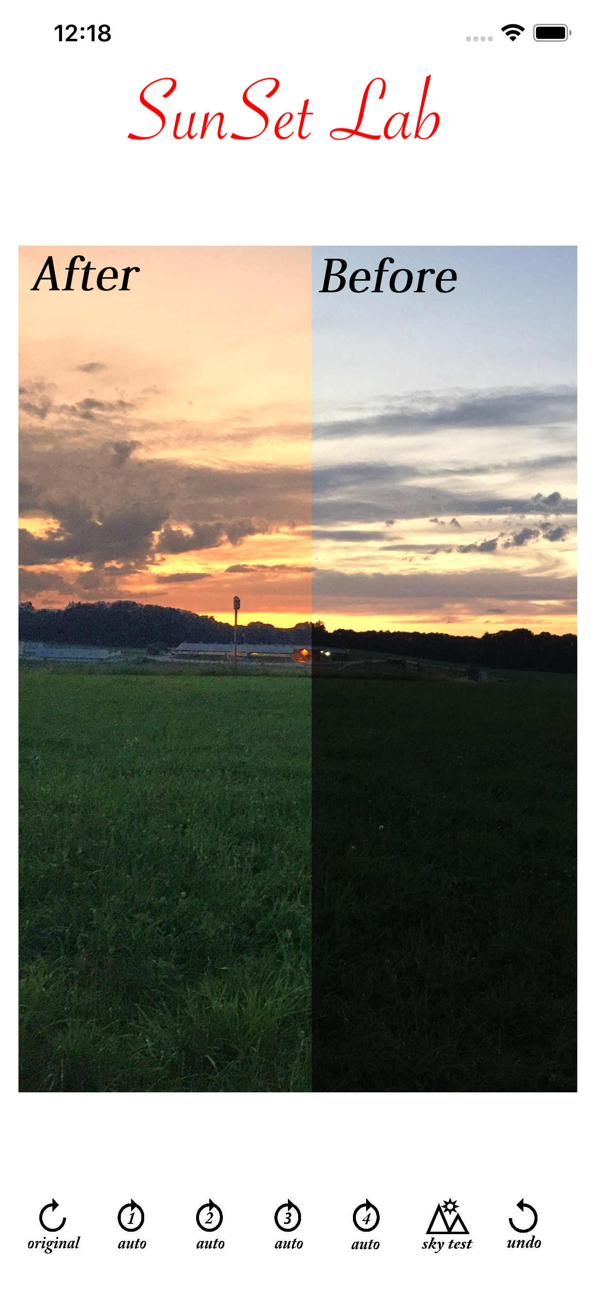 SunSet Lab + Sky Photo Editor