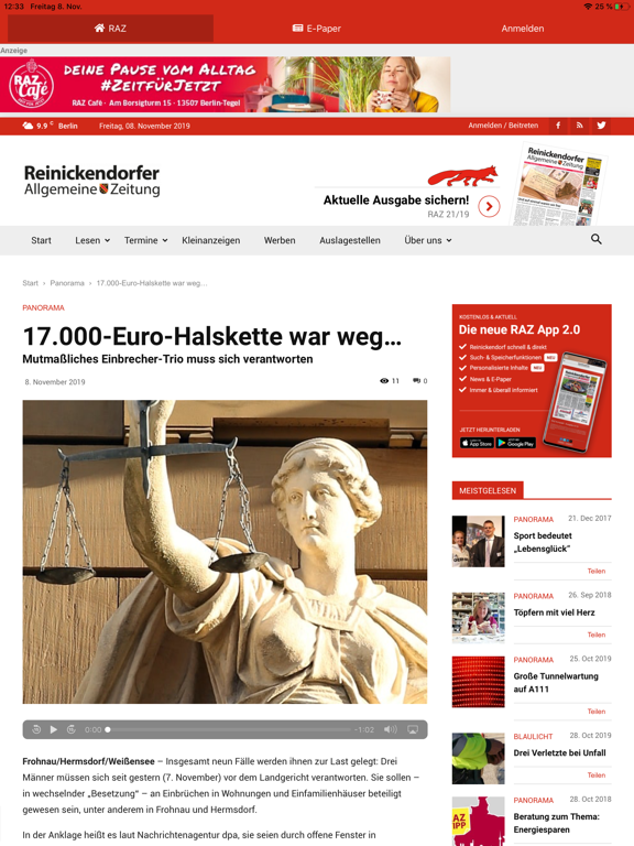 Screenshot #4 pour RAZ Zeitung