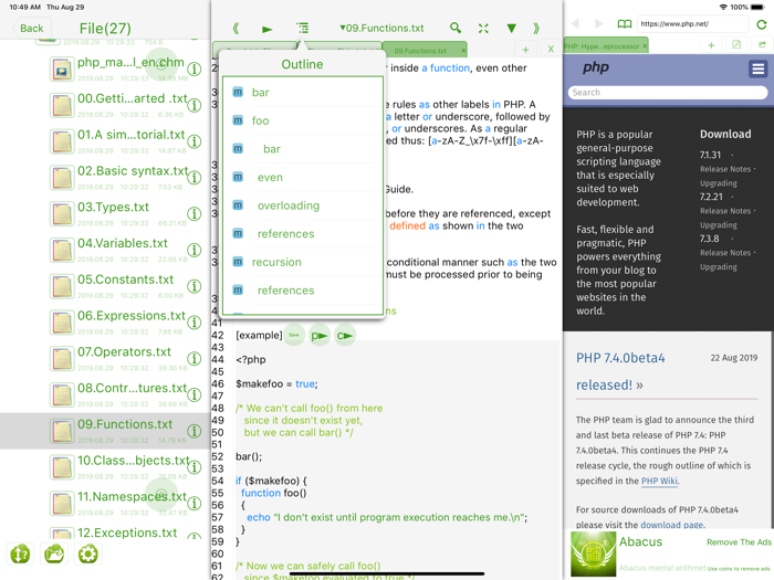 PHP IDE For Web Fresh Edition