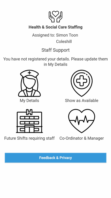 Health & Social Care Staffing Screenshot