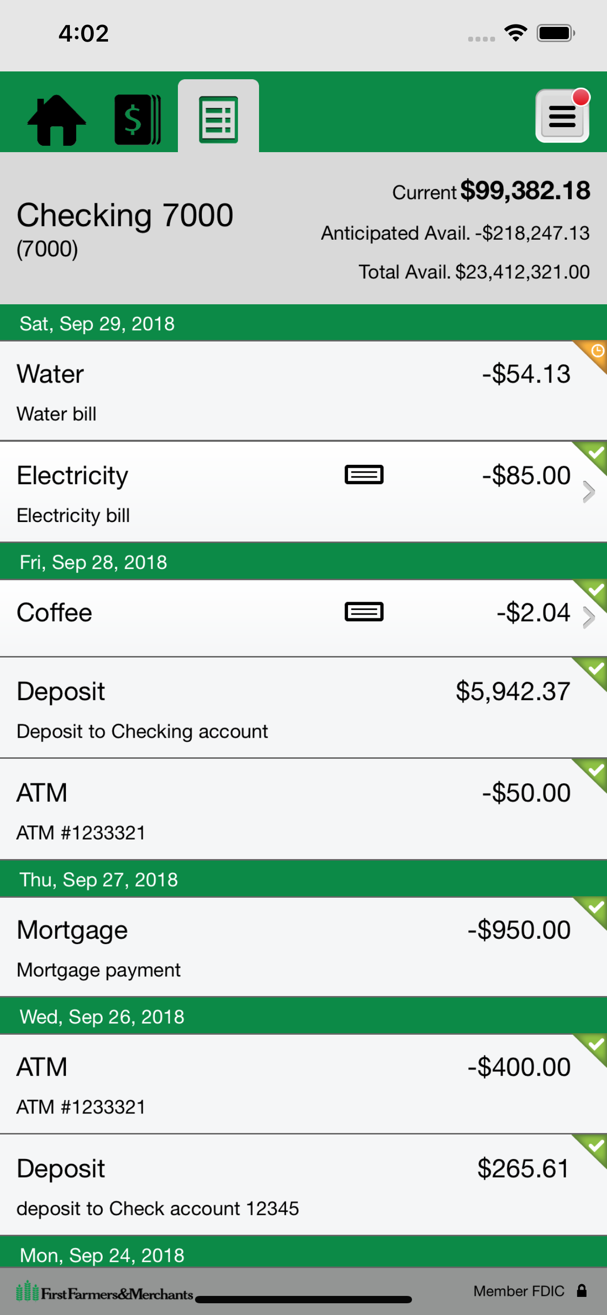 FF&M Bank e-Corp 01 screenshot 5