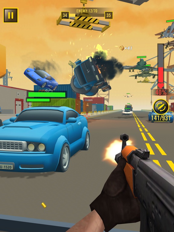 Screenshot #6 pour Shooting Escape Road-Gun Games