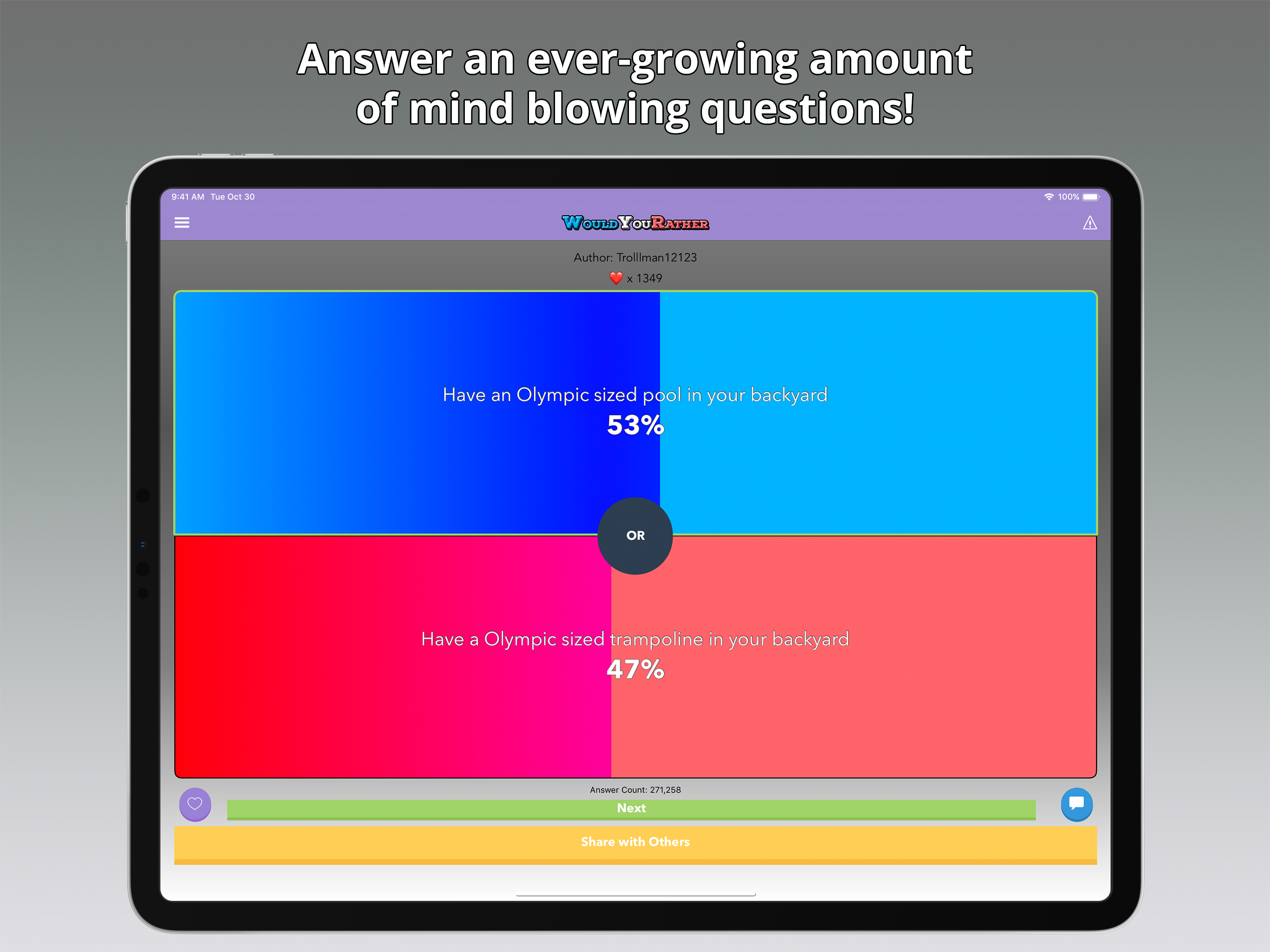 Would You Rather? Viral Game