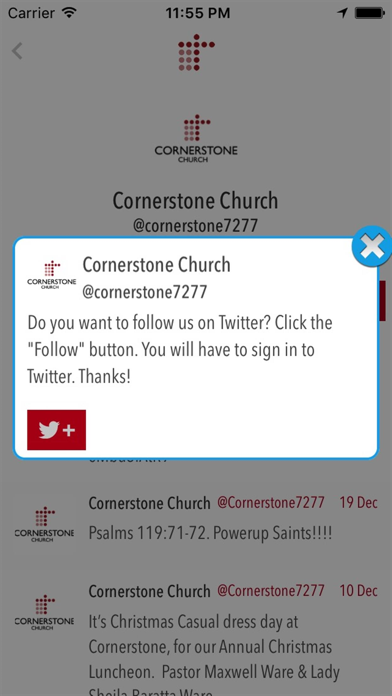 Cornerstone Church Columbia Screenshot