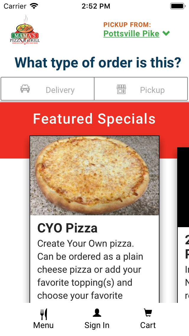 Mama’s Famous Pizza and Grill