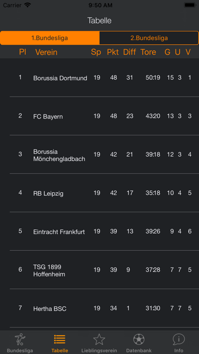 Bundesliga DB screenshot 4